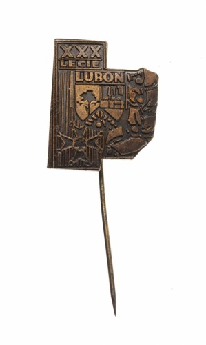 ODZNAKA 30 LAT MIASTA LUBOŃ 1984
