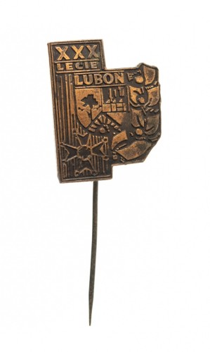 ODZNAKA 30 LAT MIASTA LUBOŃ 1984