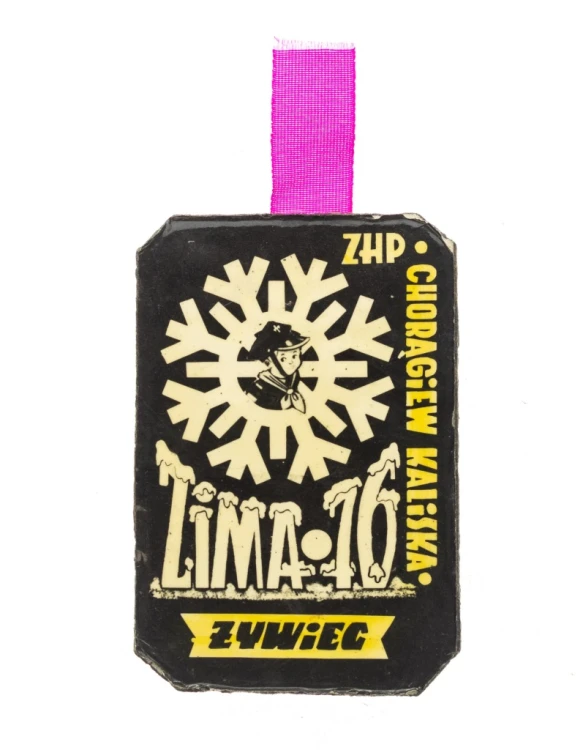 PLAKIETKA HARCERSKA ZHP, CHORĄGIEW KALISKA, ŻYWIEC 1976