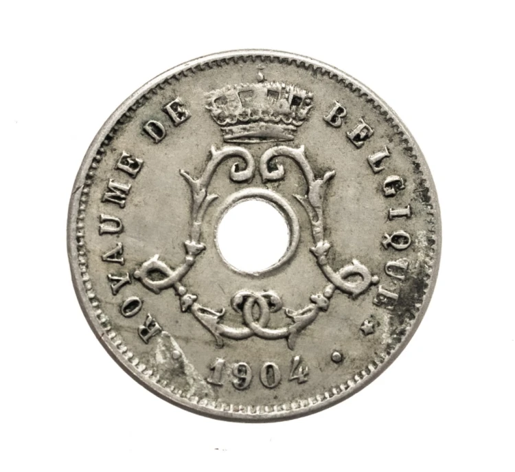 Belgia, Leopold II, 5 centymów, 1904 rok.