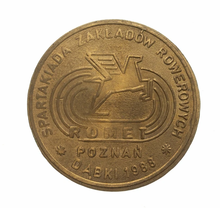 MEDAL SPARTAKIADA ZAKŁADÓW ROMET POZNAŃ, DĄBKI 1988