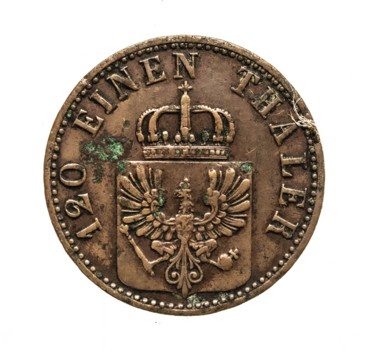 Niemcy, Prusy, Wilhelm I 1861-88, 3 fenigi, 1867 rok.
