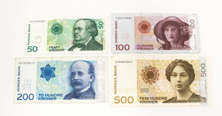 NORWEGIA, ZESTAW 4 BANKNOTÓW 2000-2012