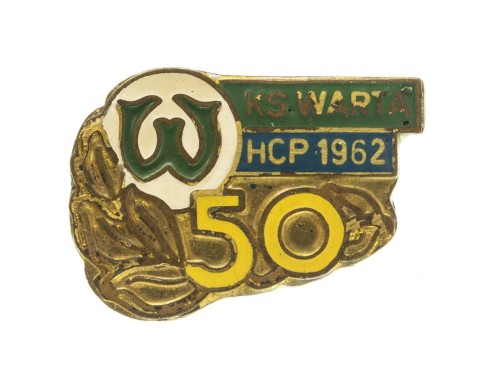 ODZNAKA HCP CEGIELSKI POZNAŃ, 50 LAT KLUBU WARTA POZNAŃ 1962