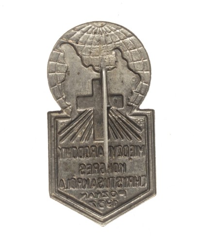 ODZNAKA MIĘDZYNARODOWY KONGRES CHRYSTUSA KRÓLA, POZNAŃ 1937