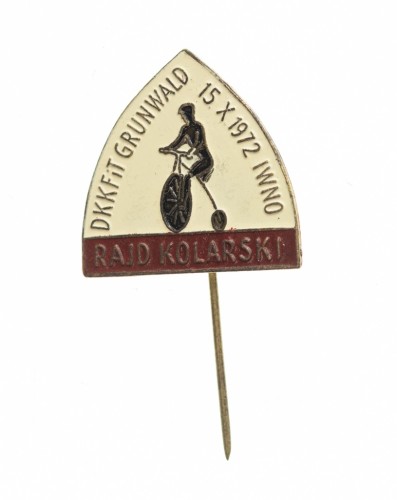 ODZNAKA RAJD KOLARSKI DKKFIT GRUNWALD, IWNO 1972