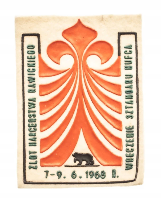 NASZYWKA HARCERSKA - ZLOT HARCERSTWA, WRĘCZENIE SZTANDARU, RAWICZ 1968