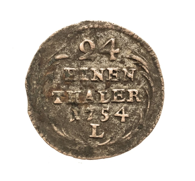Polska, August III Sas, 1/24 talara 1754 L / E.D.C., Lipsk