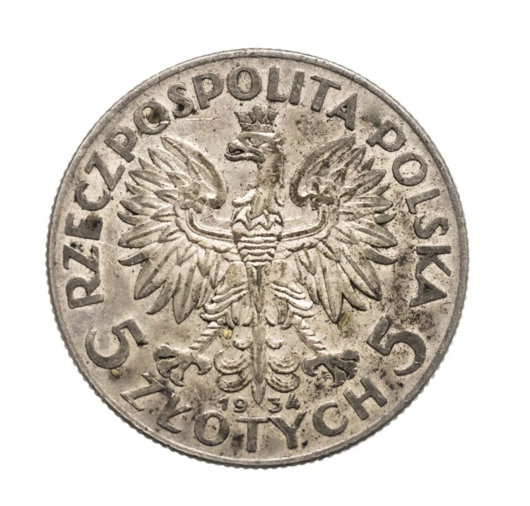 Polska, II Rzeczpospolita, 5 złotych 1934, Kobieta, Warszawa
