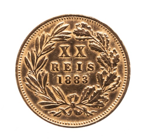 Portugalia, Ludwik I, 20 realów 1883 rok.