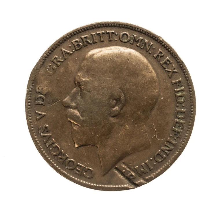 Wielka Brytania, Jerzy V, 1 penny, 1918 rok.