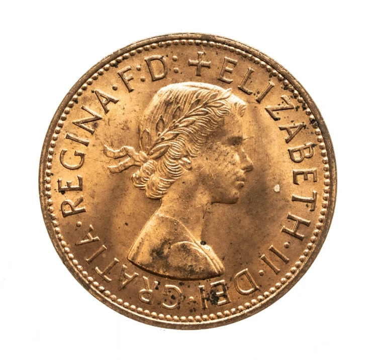 Wielka Brytania, Elżbieta II, 1 pens 1967 rok.