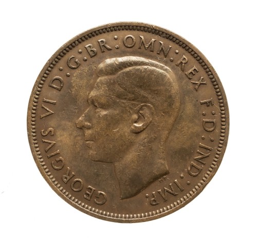 Wielka Brytania, Jerzy VI, 1 penny, 1938 rok.