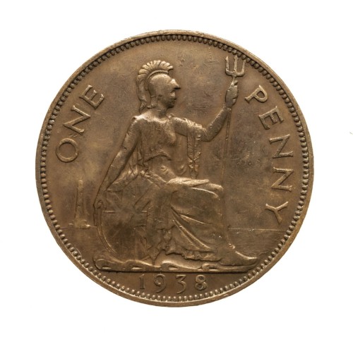 Wielka Brytania, Jerzy VI, 1 penny, 1938 rok.