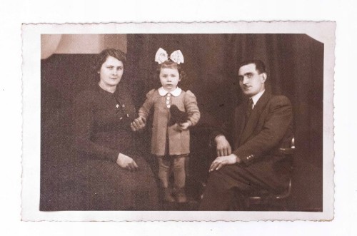 STARA FOTOGRAFIA - ZDJĘCIE RODZINNE, POZNAŃ 1940