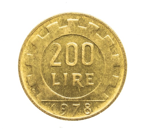 Włochy, 200 lirów, 1978 rok.