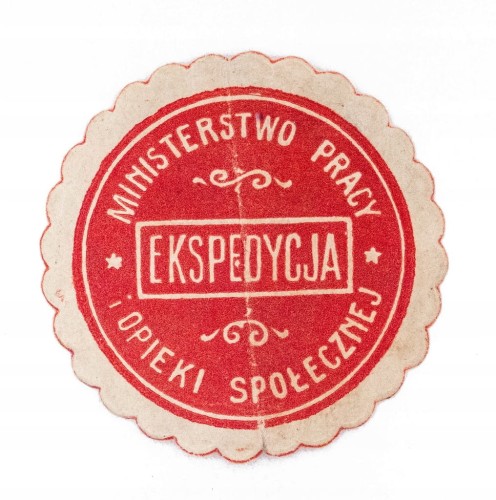 Zalepka Ministerstwo Pracy i Opieki Społecznej, Ekspedycja