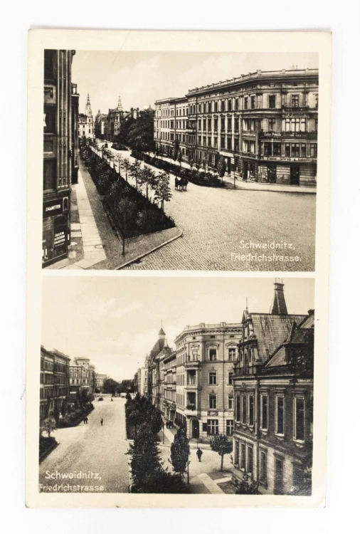 ŚWIDNICA - ULICA KOMUNARDÓW (FRIEDRICHSTRASSE) LATA 30 XX WIEKU
