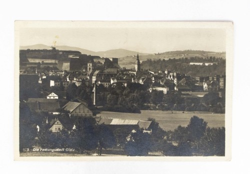 KŁODZKO - PANORAMA MIASTA LATA 30 XX WIEKU