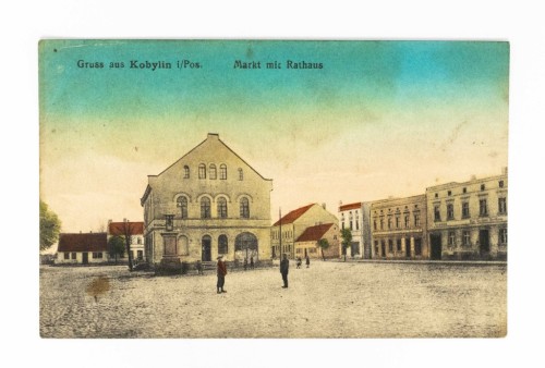 KOBYLIN - RYNEK I RATUSZ POCZ. XX WIEKU
