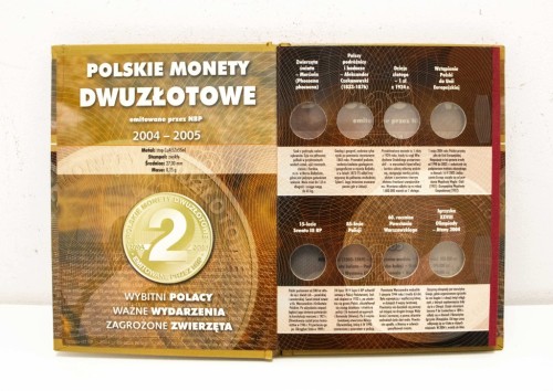 ALBUM NA MONETY DWUZŁOTOWE 2004-2005