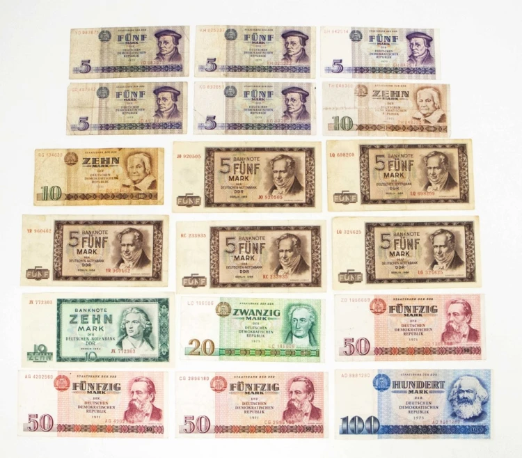 NIEMCY - ZESTAW BANKNOTÓW 1964-1975 (NR 31)
