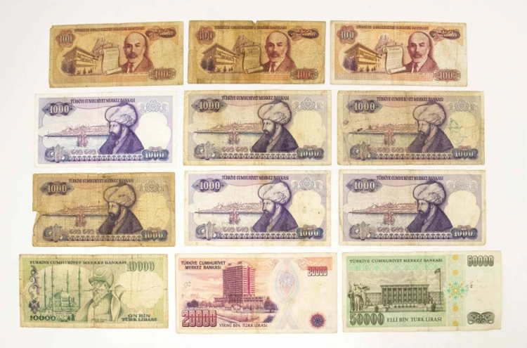 TURCJA - ZESTAW BANKNOTÓW 1970 (NR 1)
