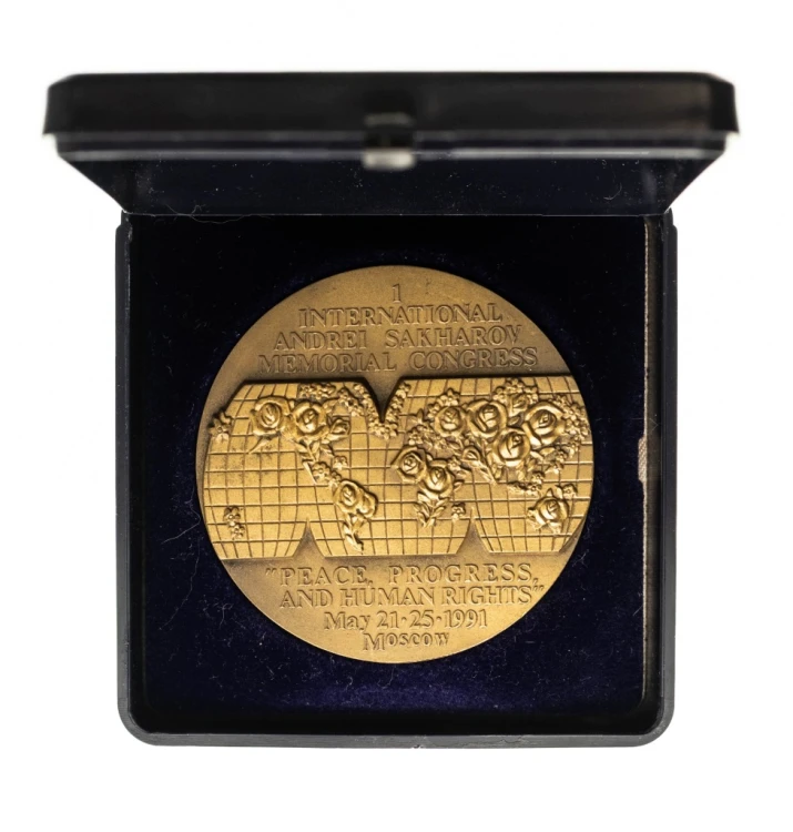 MEDAL MIĘDZYNARODOWY KONGRES PAMIĘCI ANDREI SAKHAROV, MOSKWA 1991