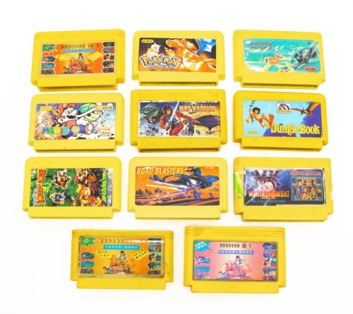 ZESTAW STARYCH KARTIDŻY, KASET Z GRAMI NA PEGASUS