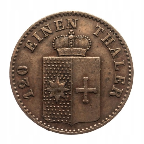 Niemcy, Waldeck-Pyrmont (1812-1871), Jerzy Wiktor, 3 fenigi Hanower 1867 B