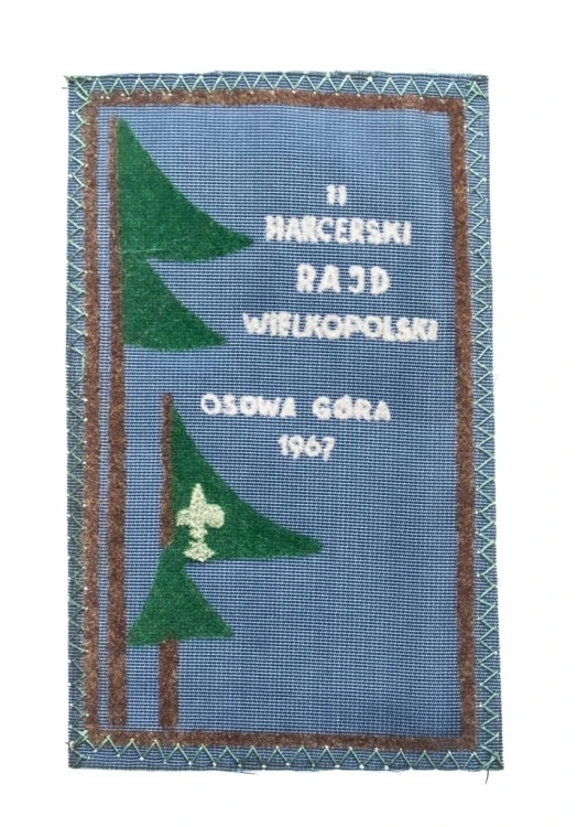 NASZYWKA HARCERSKA - RAJD WIELKOPOLSKI, OSOWA GÓRA 1967