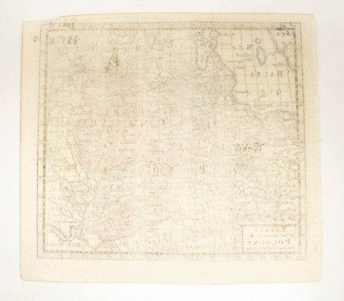 STARA GRAFIKA, MIEDZIORYT MAPA POLSKI XVIII WIEK