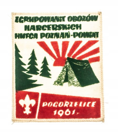 NASZYWKA HARCERSKA - OBÓZ HUFIEC POZNAŃ, POGORZELICE 1961