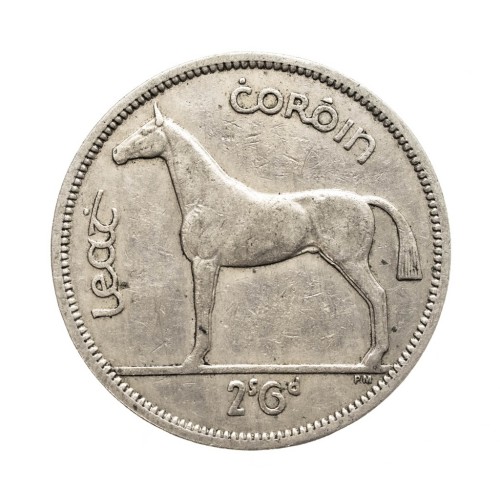 Irlandia, 1/2 korony Koń, 1961 rok.