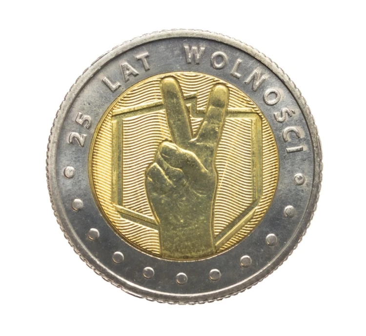 5 ZŁOTYCH 2014 - 25 LAT WOLNOŚCI stan 1