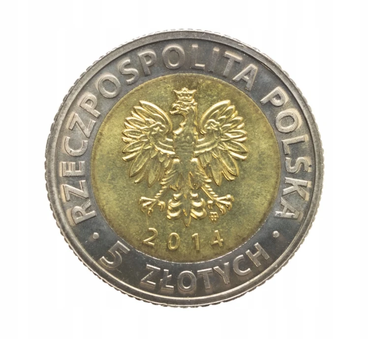5 ZŁOTYCH 2014 - 25 LAT WOLNOŚCI stan 1