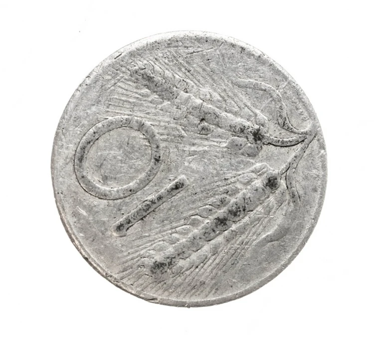 Włochy, 10 lirów 1951, SKRĘTKA
