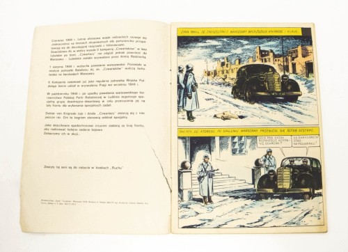STARY KOMIKS PODZIEMNY FRONT - SKOK ZA FRONT 1979