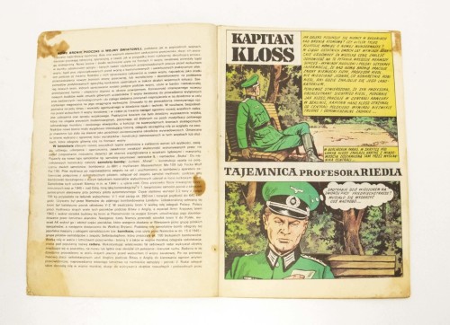 STARY KOMIKS KAPITAN KLOSS - TAJEMNICA PROFESORA RIEDLA (NR 14) 1988