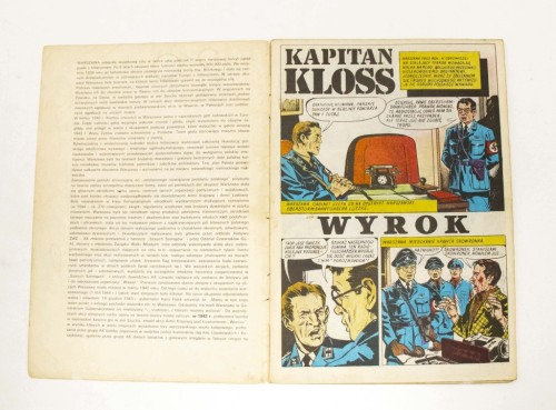 STARY KOMIKS KAPITAN KLOSS - WYROK (NR 9) 1987