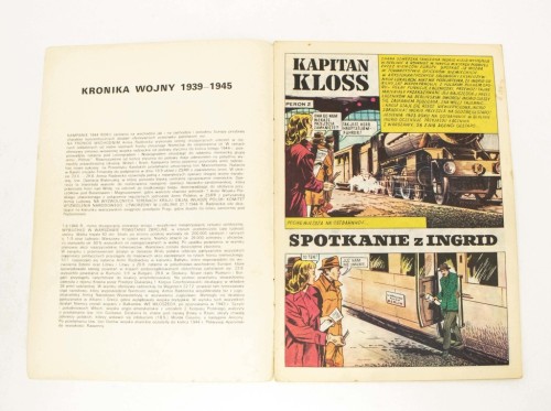 STARY KOMIKS KAPITAN KLOSS - SPOTKANIE Z INGRID (NR 7) 1986