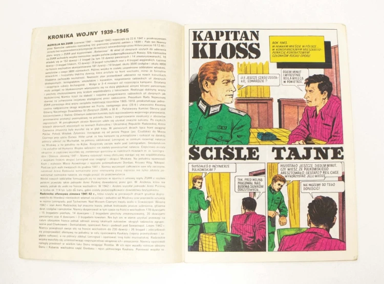 STARY KOMIKS KAPITAN KLOSS - ŚCIŚLE TAJNE (NR 5) 1986