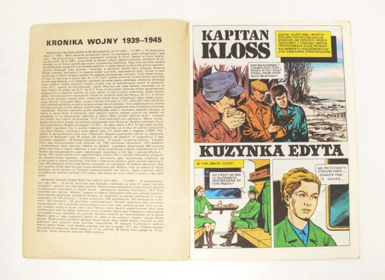 STARY KOMIKS KAPITAN KLOSS - KUZYNKA EDYTA (NR 4) 1986