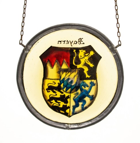 STARY SZKLANY WITRAŻ BAYERN NIEMCY