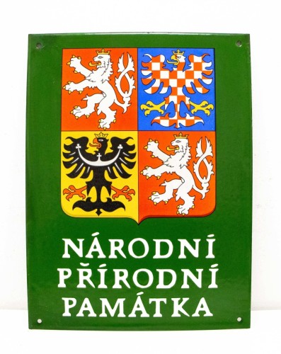 STARA PLAKIETA NARODOWY POMNIK PRZYRODY CZECHY