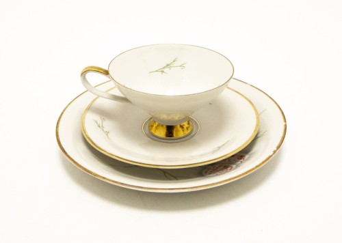 STARY ZESTAW PORCELANOWY TRIO RAMSAU, JOHANN SELTMANN BAWARIA