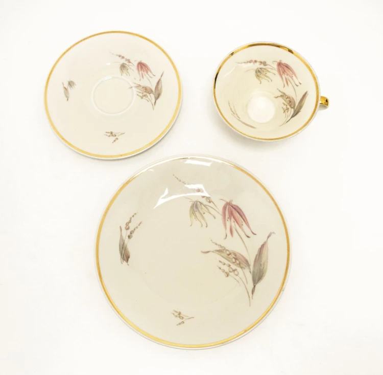 STARY ZESTAW PORCELANOWY TRIO ZEH SCHERZER BAWARIA