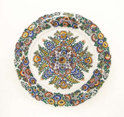 STARY PORCELANOWY TALERZ WAWEL, KRYSTYNA SZKILNIK, OPOLE 1981