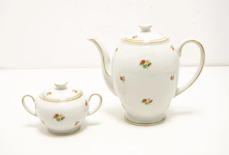 STARY PORCELANOWY DZBANEK I CUKIERNICZKA GIESCHE BOGUCICE