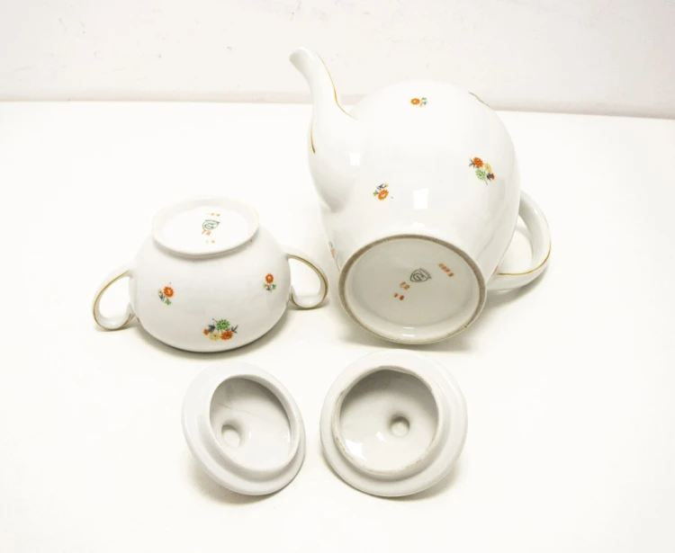 STARY PORCELANOWY DZBANEK I CUKIERNICZKA GIESCHE BOGUCICE